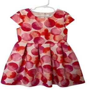 Pink & Red Polka Dot Girls Party Dress By Jasper Conran Age 5-6 Cotton Blend Sho
